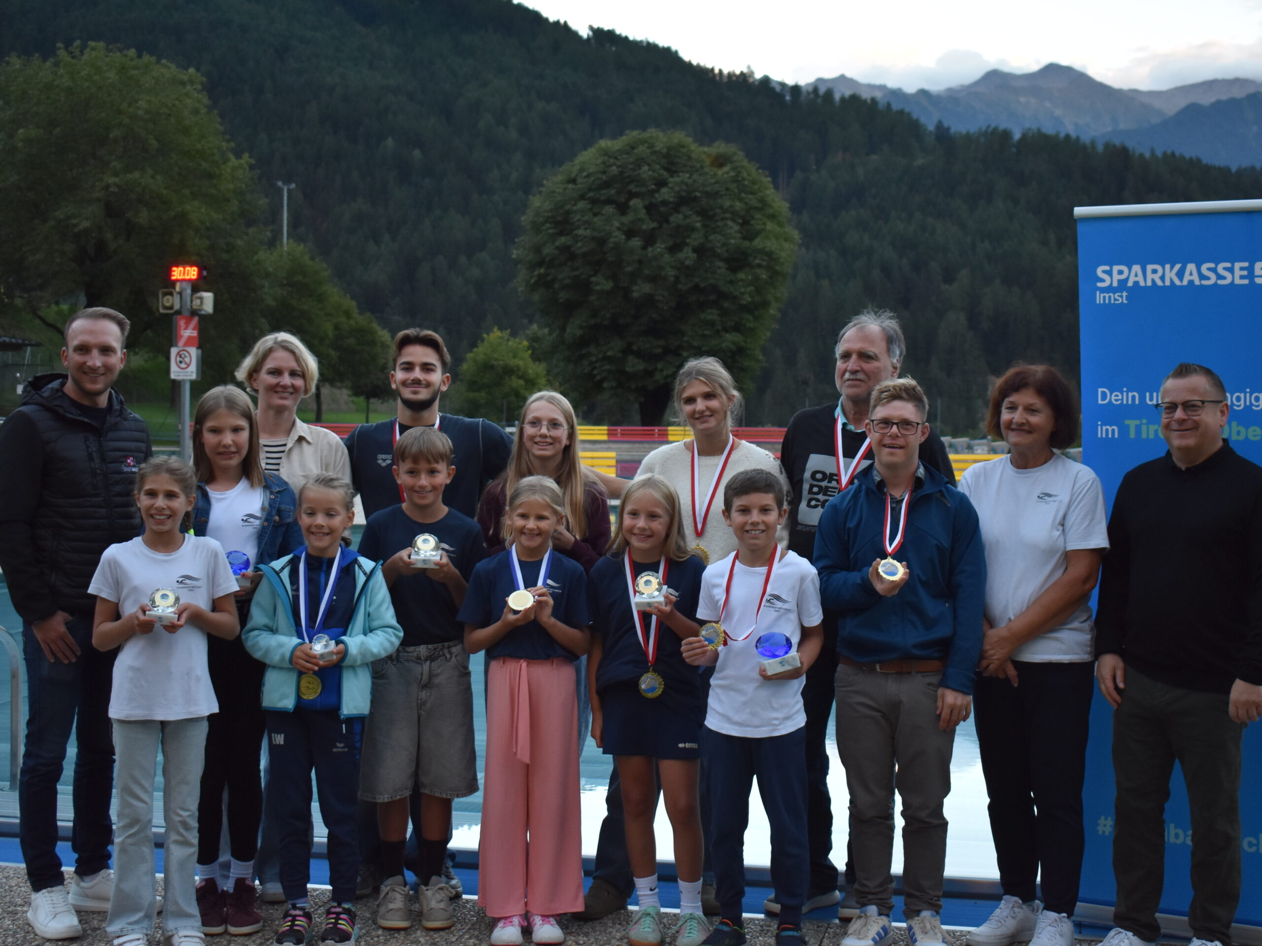 Gruppenfoto Stadtmeister Schwimmen Imst 2025